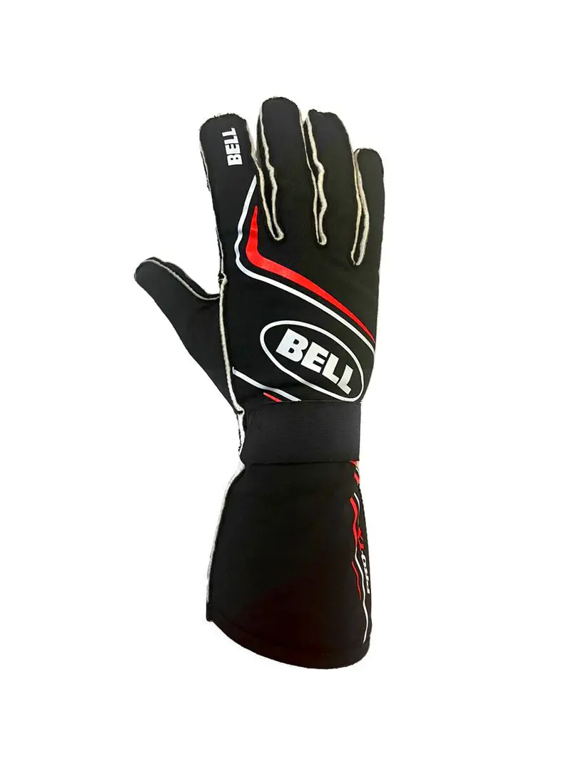 Bell Pro-Tx Racing Gloves – Black/Red, Medium, Sfi 3.3/5 Certified 1
