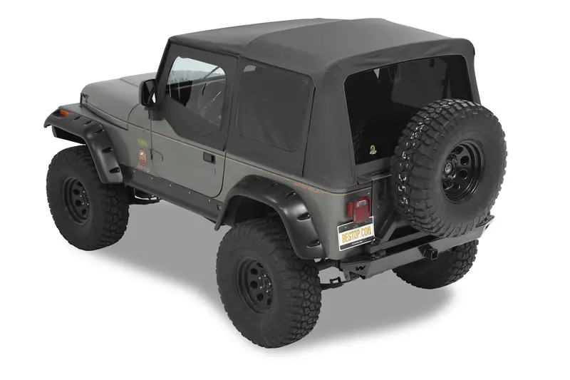 Bestop 54601-15 Supertop Soft Top For 1988–1995 Jeep Wrangler Yj (Black Denim) 1
