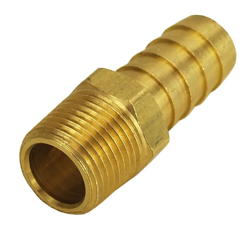 Derale 98102 Straight Hose Barb Fitting – 3/8" Npt Male To 1/2" Id Barb 1