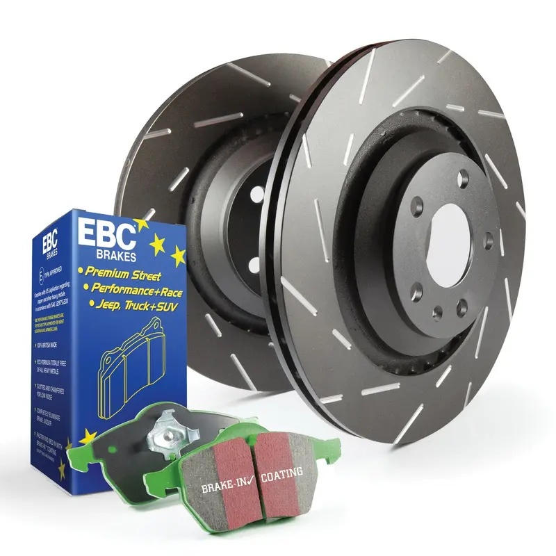 Ebc S2 Greenstuff 2000 Brake Pads With Usr Rotors – Street Performance Kit 1