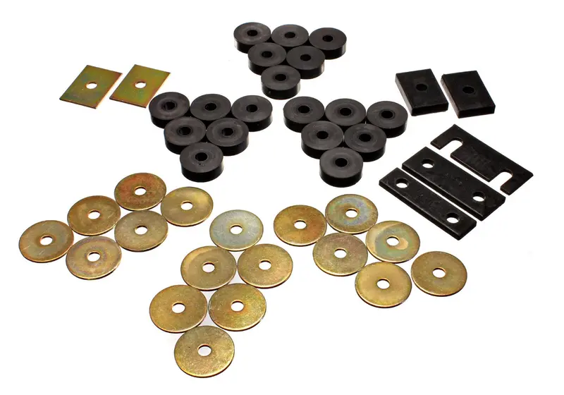 Energy Suspension 3.4119G Black Polyurethane Body Mount Kit – Enhanced Rigidity & Ride Control 1