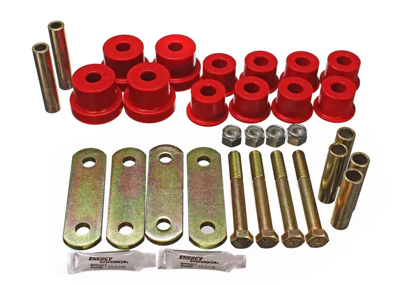 Energy Suspension Heavy-Duty Shackle Kit – Polyurethane Bushings For Enhanced Durability (3.2134R) 1