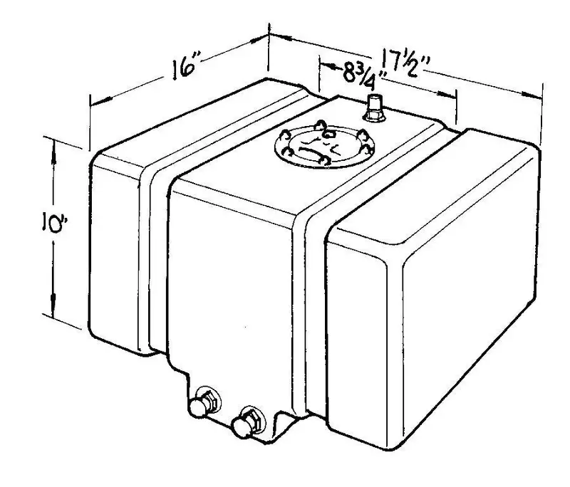 Jaz 250-012-01 12-Gallon Dot-Compliant Drag Race Fuel Cell 1