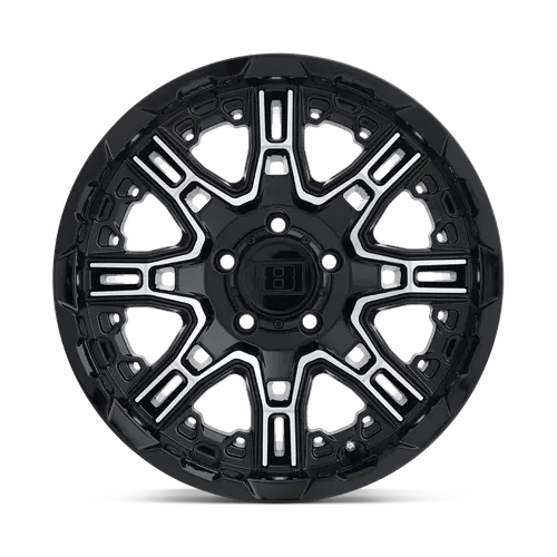 Level 8 Lelst 17X8.5 Inch Alloy Wheel – 6X5.5 Bolt Pattern, -10Mm Offset, Gloss Black 1