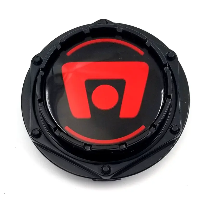 Motegi M603R Mr Cap – Black With Red Logo For Mr116/Mr117/Mr118 Rims 1