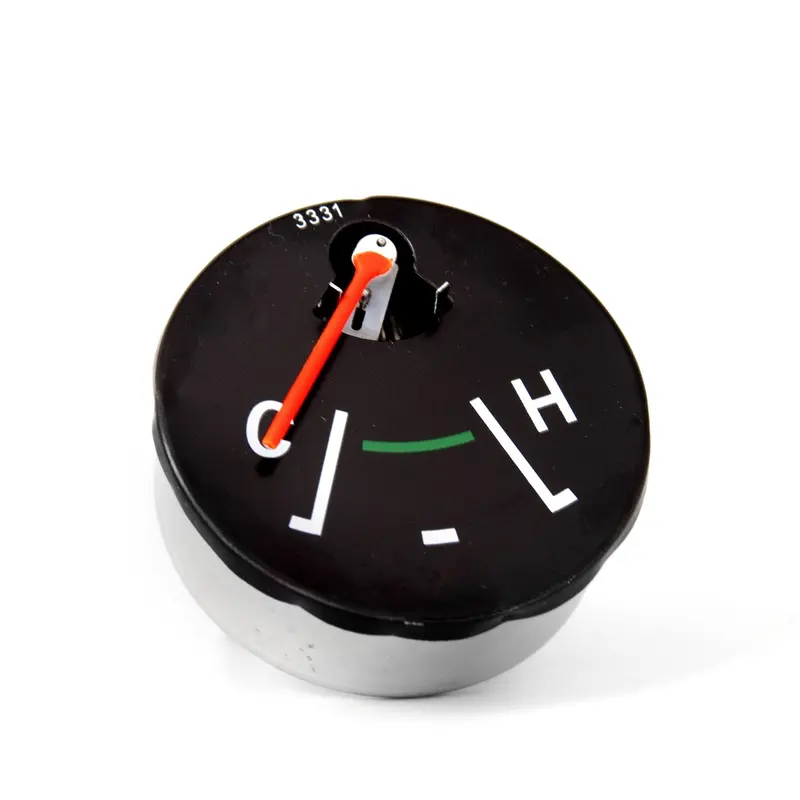 Omix-Ada 17209.05 Vintage-Style Temperature Gauge – Black Dial, Red Pointer 1