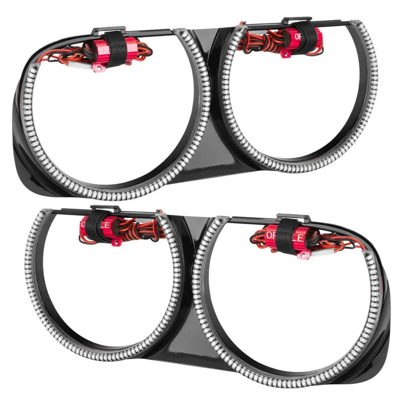 Oracle Lighting Red Halo Headlight Bezels – Pre-Installed For Oem Integration 1