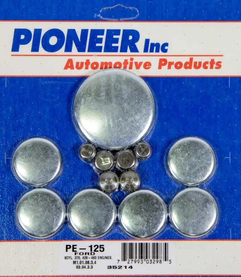 Pioneer Pe125 Freeze Plug Kit Compatible With 460 Ford V8 Engines 1