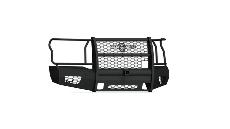 Road Armor Vaquero Front Bumper – Non-Winch, Full Guard, 2" Receiver, Satin Black 1