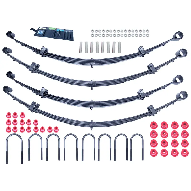 Rugged Ridge 18401.08 Suspension Lift Kit; 2 In. Lift; Leaf Springs/U-Bolts/Hardware Kit; 1