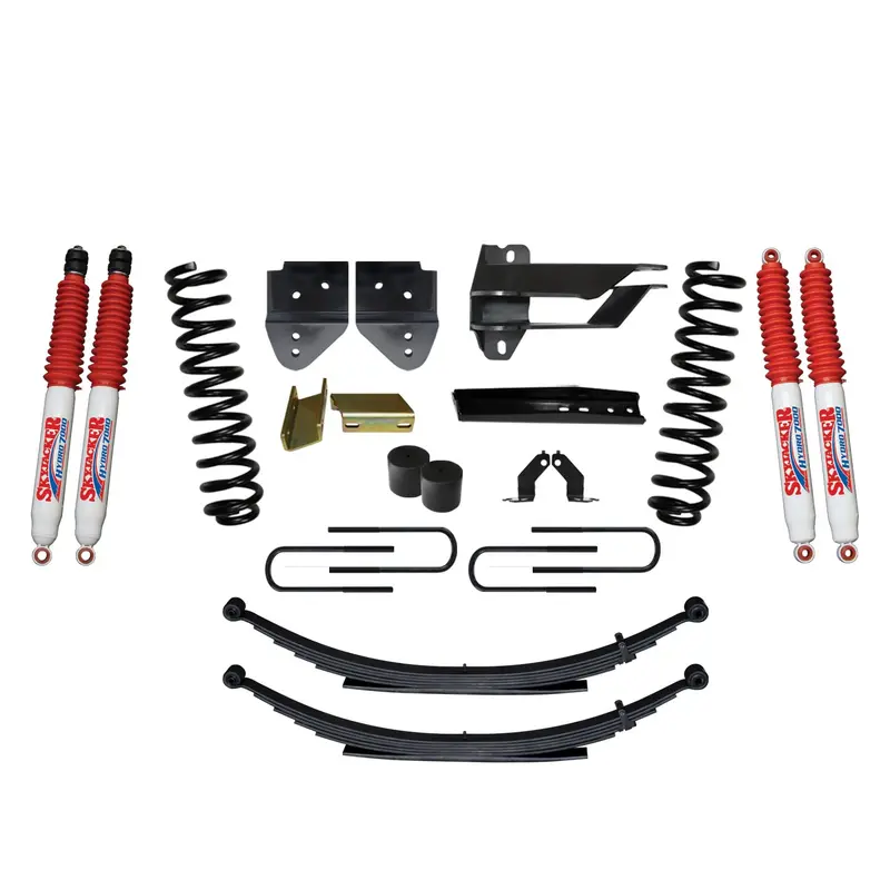 Skyjacker F17451Ks-H 4-Inch Lift Kit With Hydro 7000 Shocks – Front Coil & Rear Leaf Springs For 2017–2019 Ford F-250/F-350 Super Duty Diesel 1