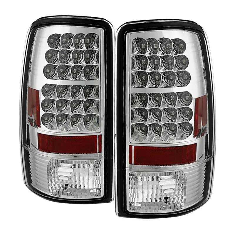 Spyder Auto 5001535 Led Tail Light Assembly – Chrome Finish, Pair, Compatible With Oem Bulbs 1