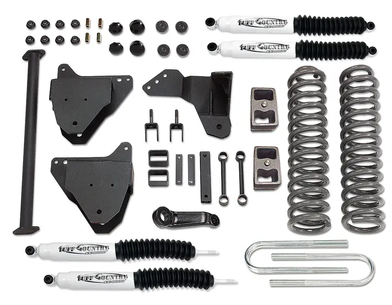 Tuff Country 24974Kn 5 Inch Lift Kit 05-07 Ford F250/F350 Super Duty With Replacement Radius Arm Drop Brackets And Sx8000 Shocks Tuff Country 1